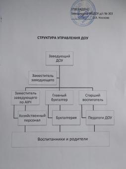 Структура управления МБДОУ д/с № 303